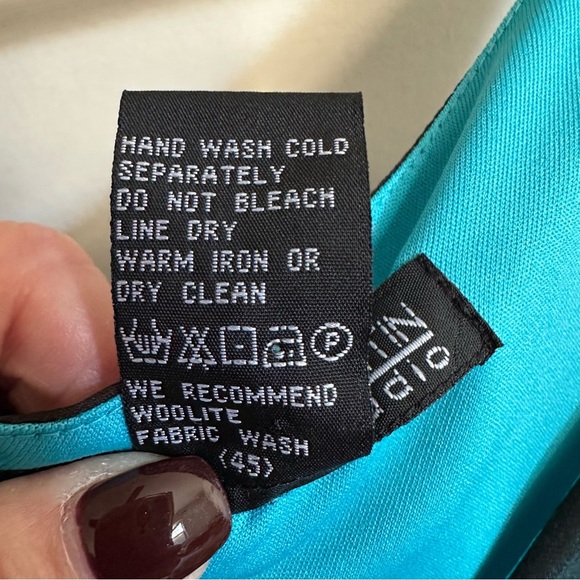 JONATHAN MARTIN Vintage Y2K Sheer Burnout Silk Blend Dress Asymmetric Hem 12 - Picture 13 of 16